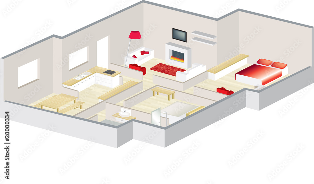 architects 3d floorplan of a house or apartment architects 3d floorplan of a house or apartment