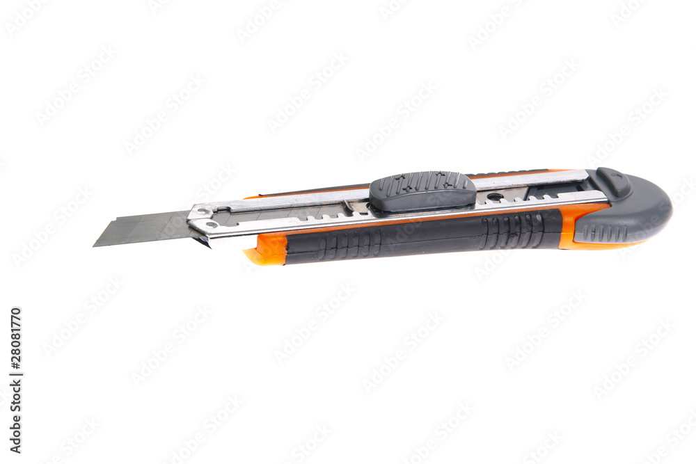 Obraz premium Paper knife and wallpaper on a