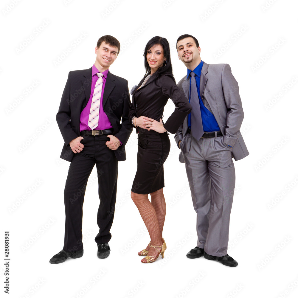 smiling business team smiling business team