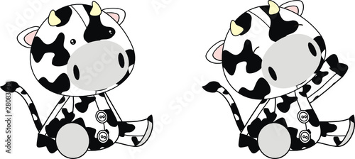 cow plush cartoon