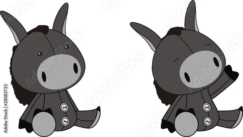 donkey plush cartoon