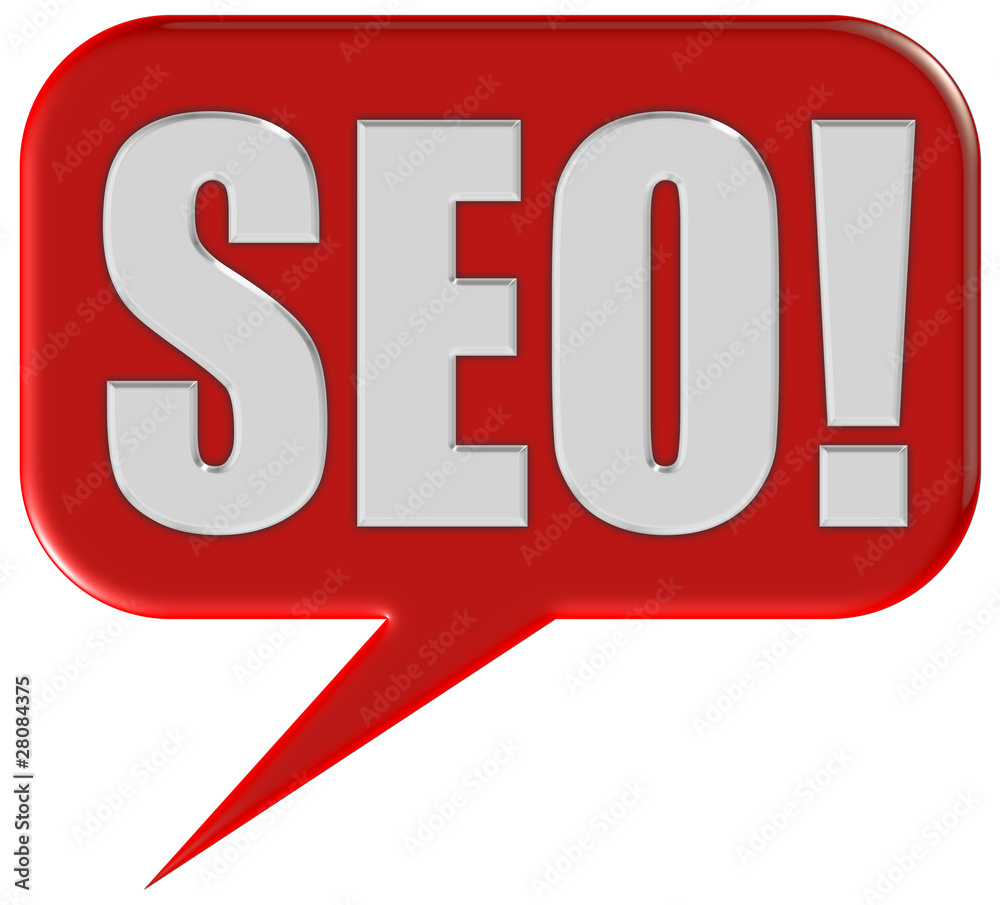 Sprechblase rot SEO Sprechblase rot SEO