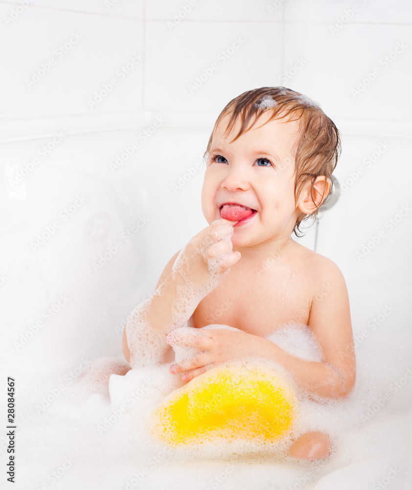 little boy taking a bath little boy taking a bath