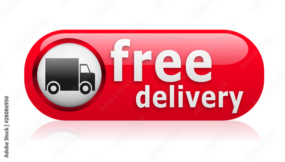 Red free delivery button