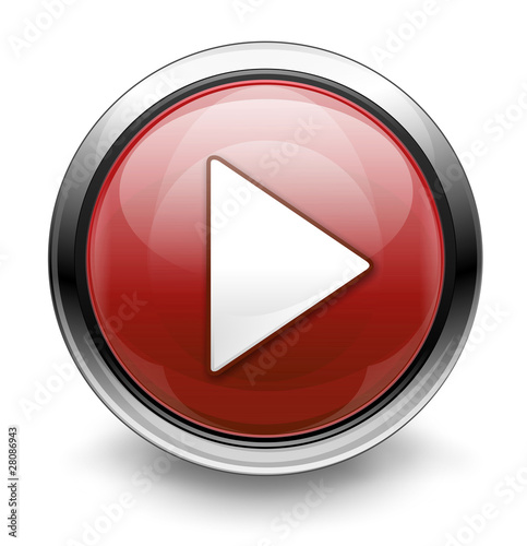 Red play button