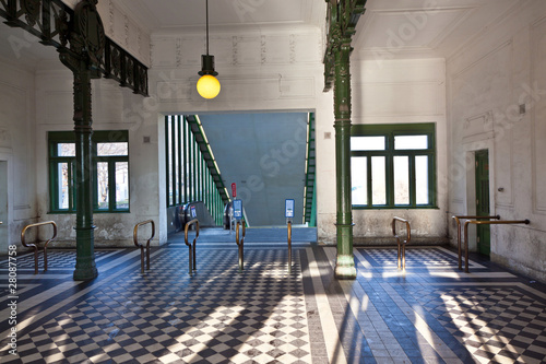 Photography scenic station in vienna in art nouveau style