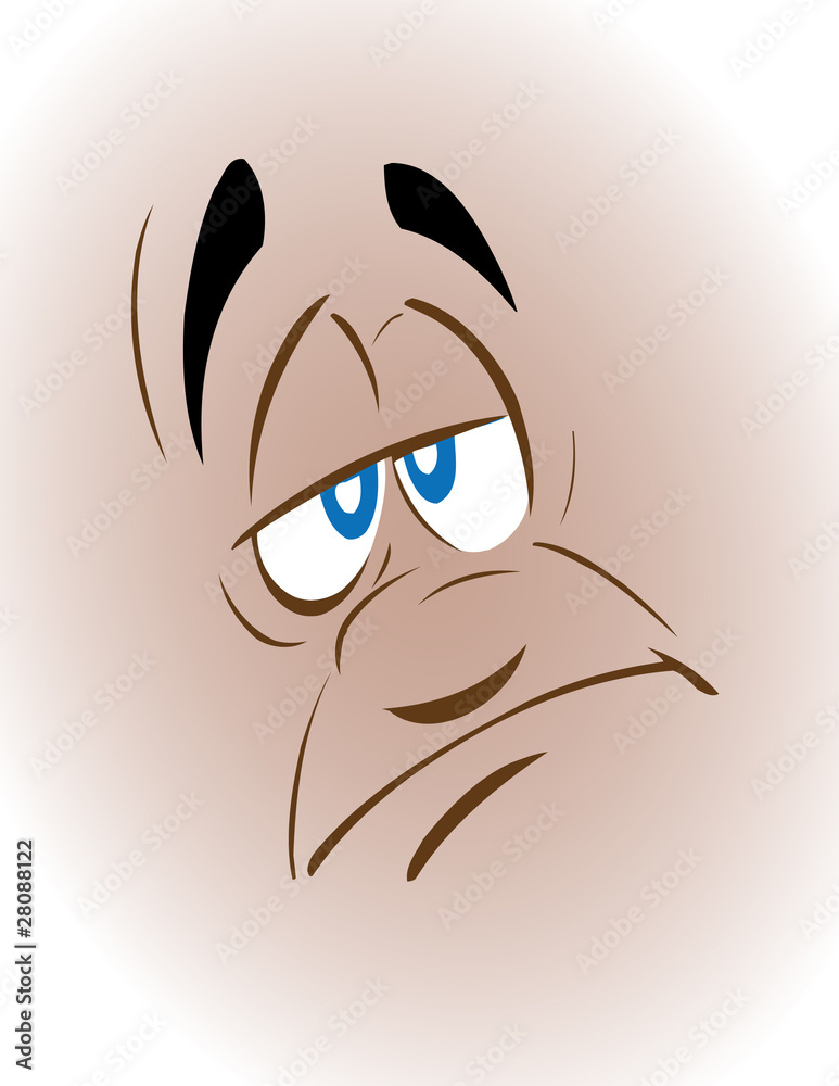 Vector illustration a  face