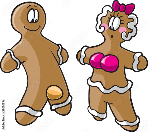 Gingerbread Man and Woman