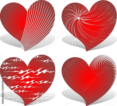 Cuori Astratti-Abstact Hearts-Vector