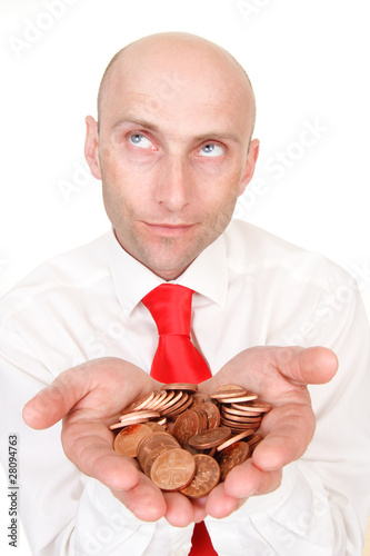 Wallpaper Mural Smiling businessman with money Torontodigital.ca