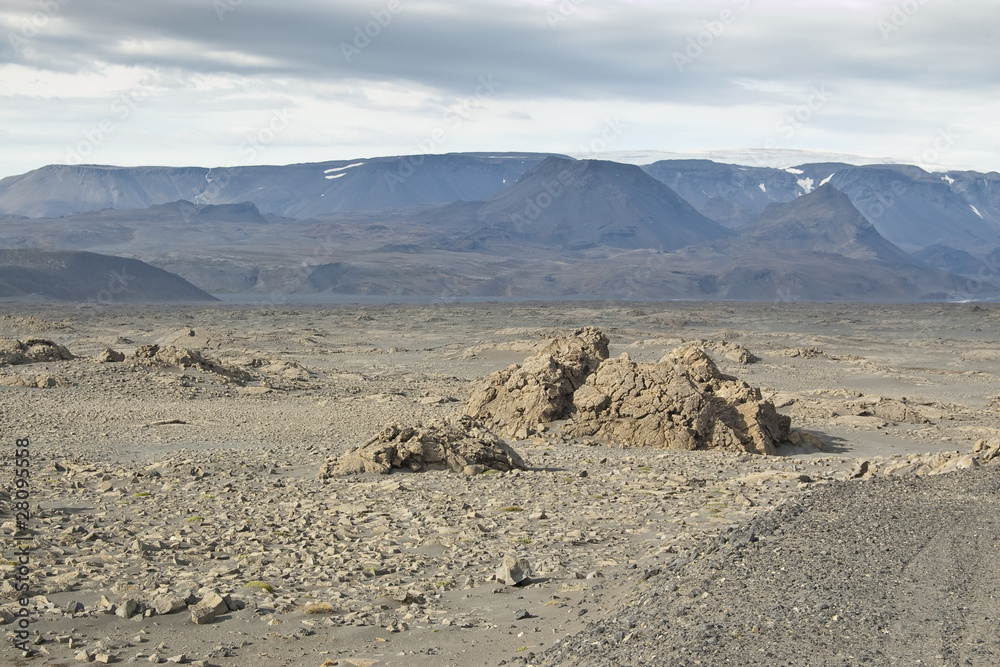 Desierto frío en Islandia