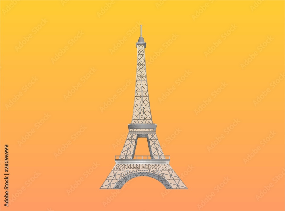 eiffel tower ( background on separate layer )