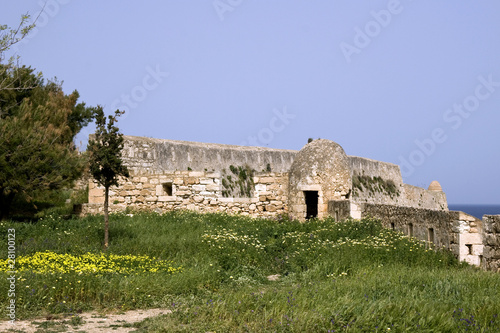 Rethymnon - Walls of venetian Fortezza Castle - Crete
