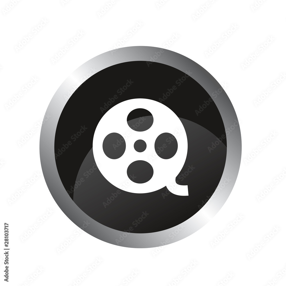 Icon vector movie cinema