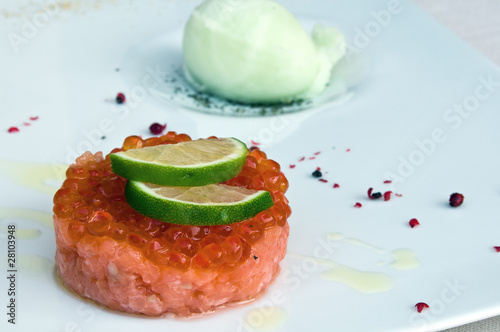 Canvastavla Tortino al salmone