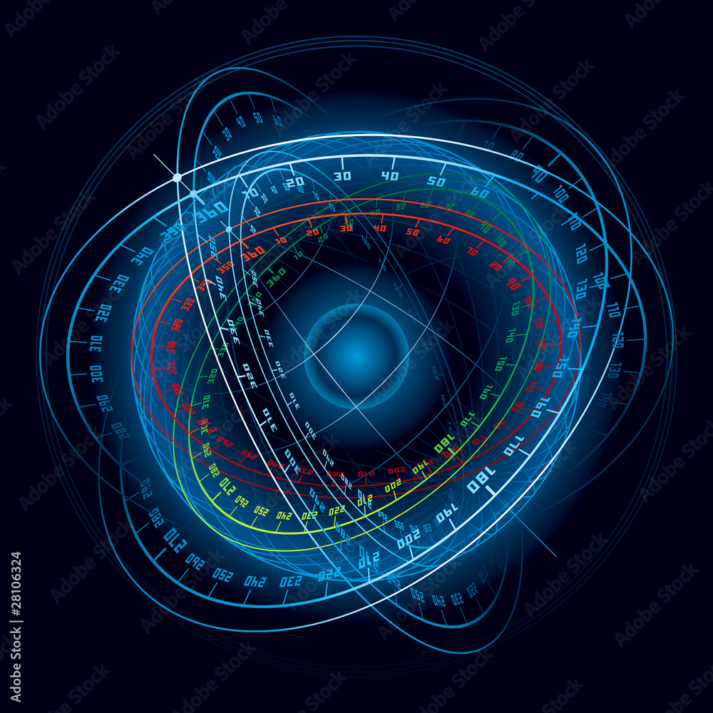 Fototapeta premium Fantasy Space Navigation Sphere.