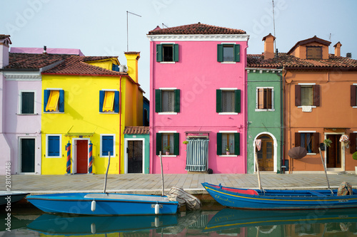 Canvas Print colors of burano