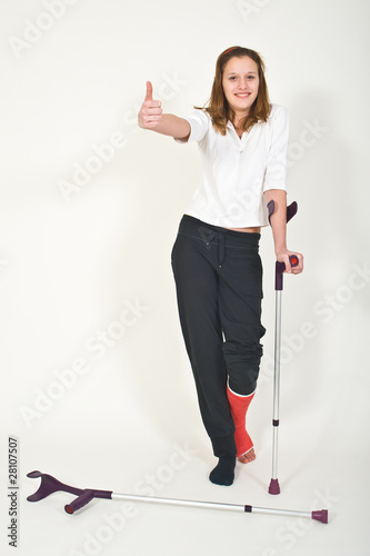 Gebrochenes Bein photo