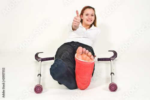 Gebrochenes Bein photo