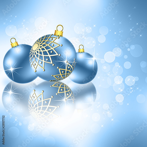 best Christmas golden balls background