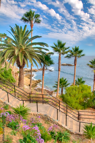 Scenic View of the Pacific Ocean in California