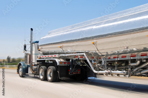 Classical american big vintage petrol truck