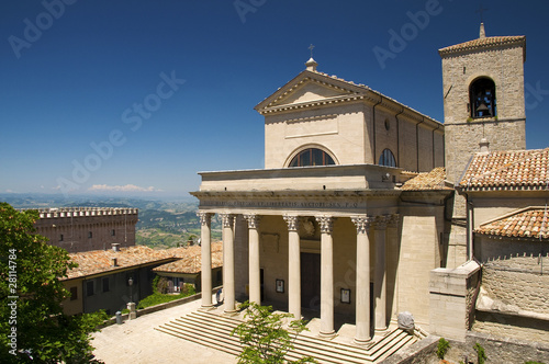 Basilica of  Repubblica di San Marino side view