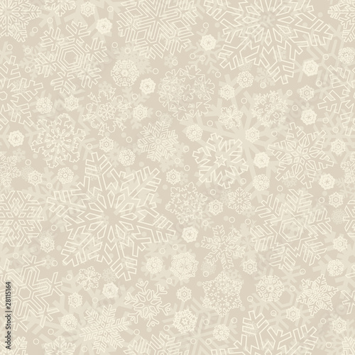seamless snowflakes pattern (vector)