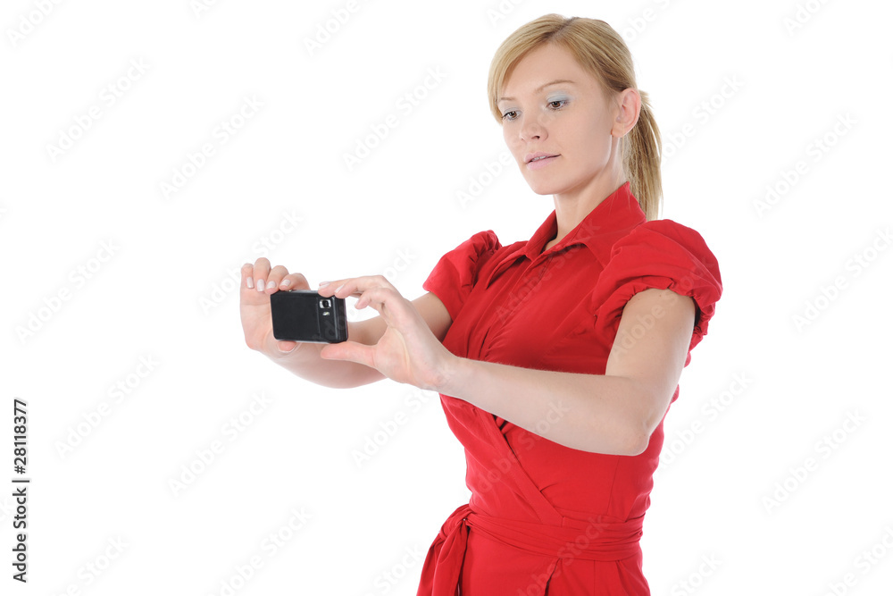 woman takes a picture to your phone woman takes a picture to your phone