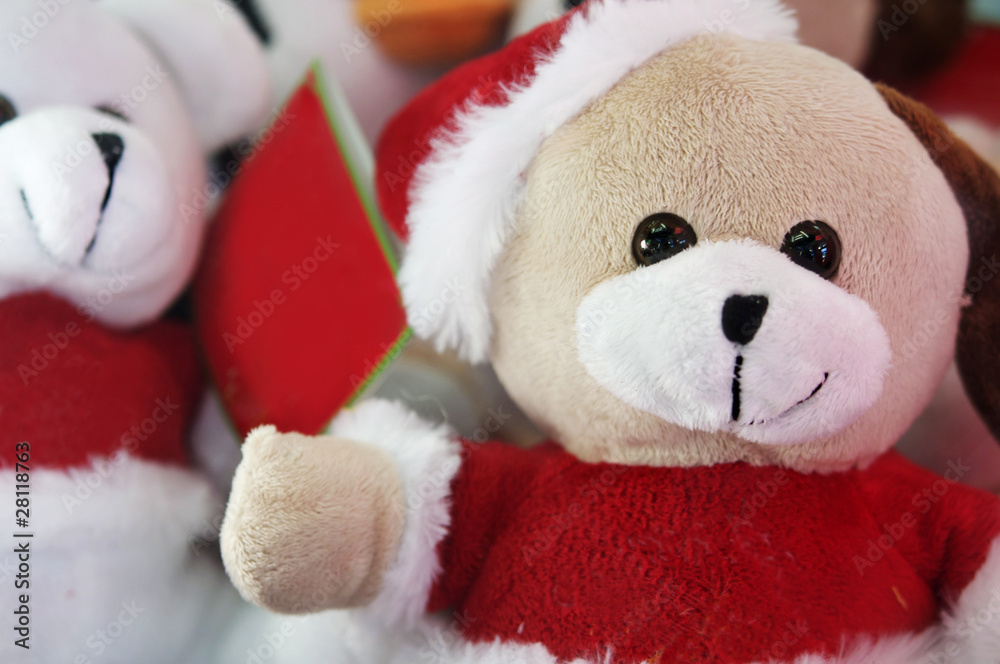 Gift Christmas santa clause teddy bear soft toys