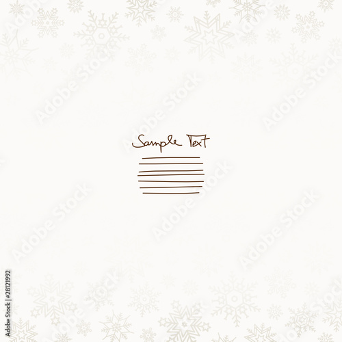 Christmas Background Snowflakes