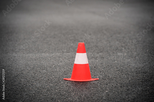 Cone signalling roadworks