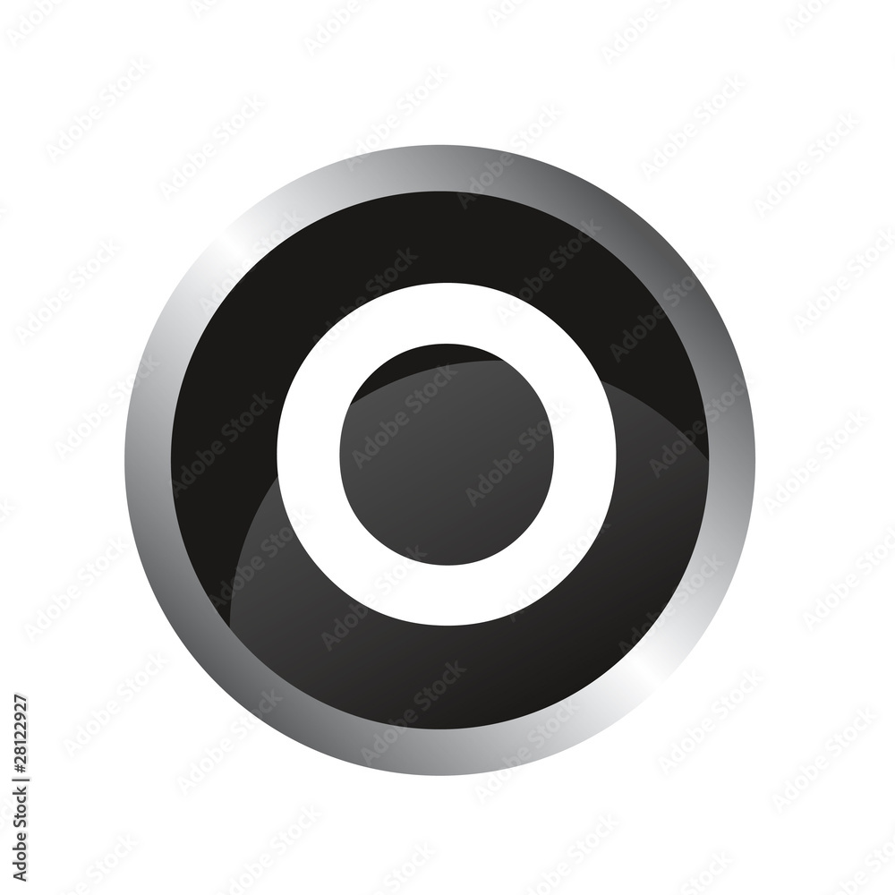 Icone vector web illustration letter O