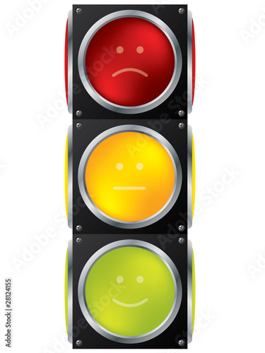 Smiley traffic light design