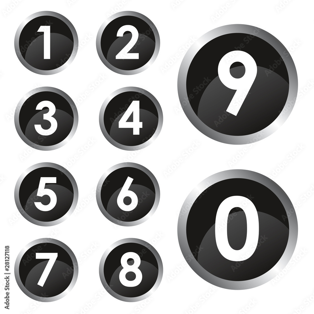 Icon vector web illustration number series Icon vector web illustration number series