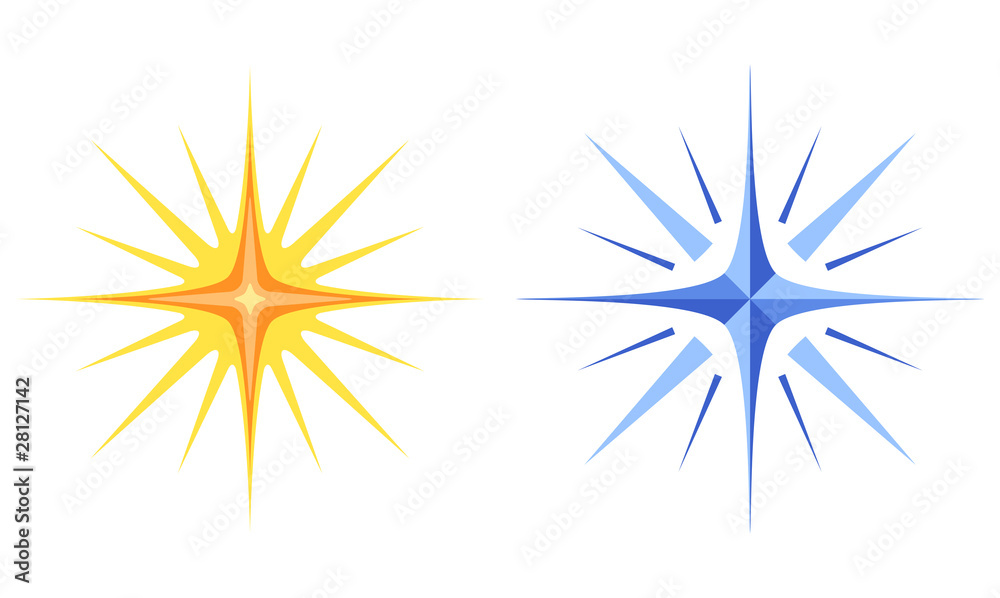 Obraz premium Christmas stars, set