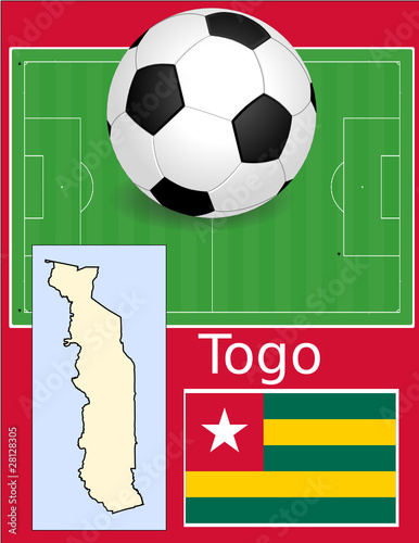 Togo soccer football sport world flag map
