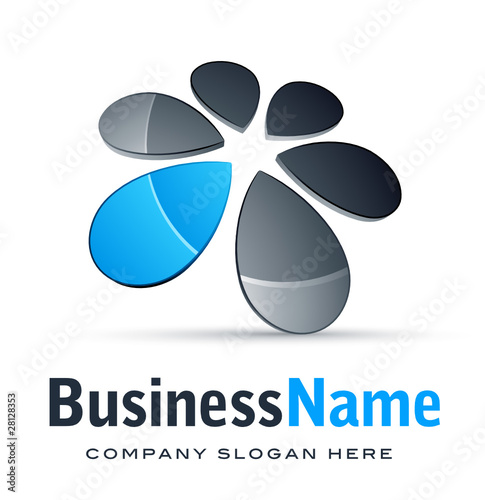 logo abstrait fleur