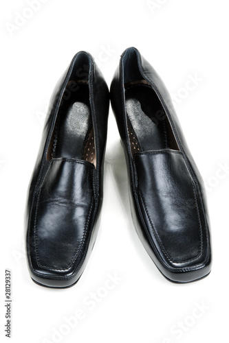 Black feminine loafers