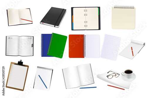 Business and office supplies. Vector.