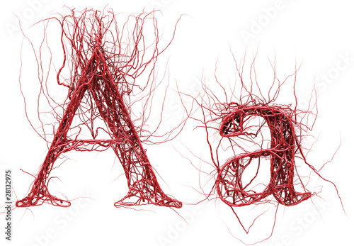 Abstract artery font