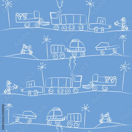 Rush Hour (Kid's Drawing)