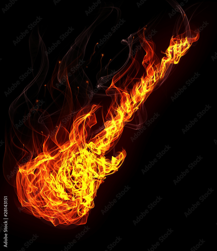 Fire electronic guitar Fire electronic guitar