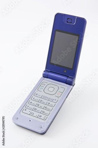 Wallpaper Mural 白い背景に青色の携帯電話のアップ Torontodigital.ca