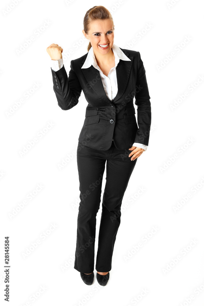 Successful modern business woman isolated on white. Successful modern business woman isolated on white.