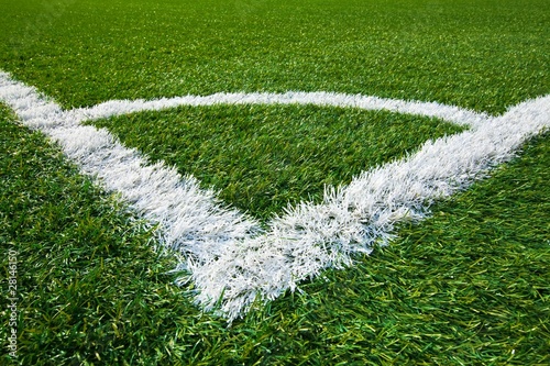 Corner of a soccer field