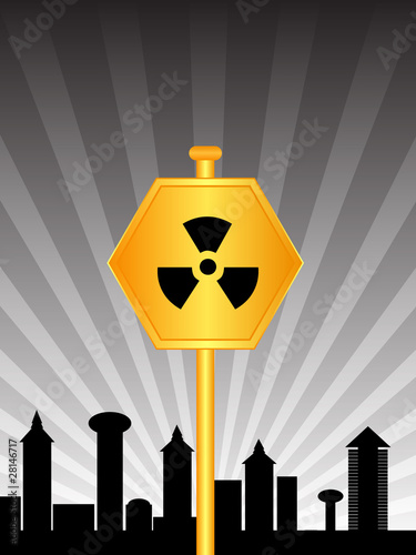 radioactivity sign for traffic