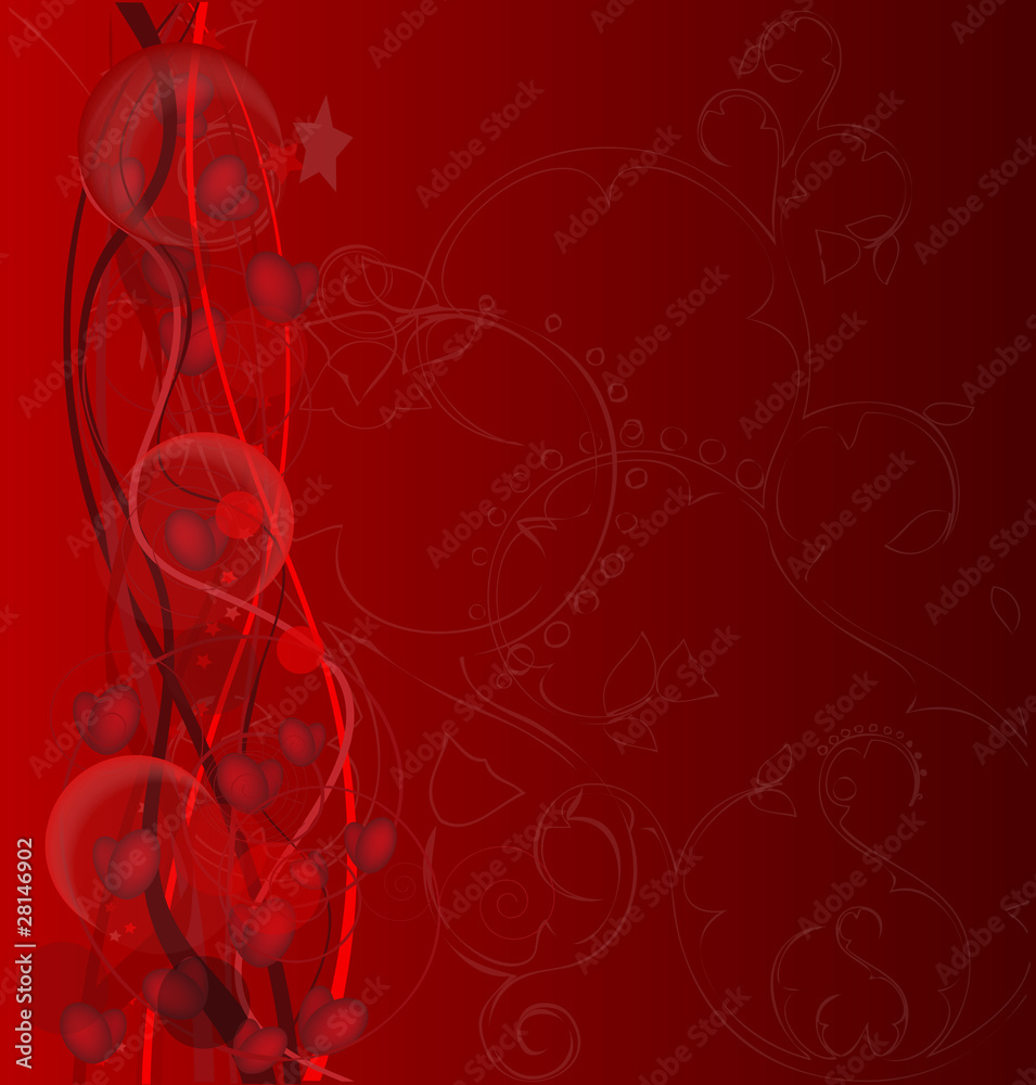 Valentine's Day design with hearts Valentine's Day design with hearts