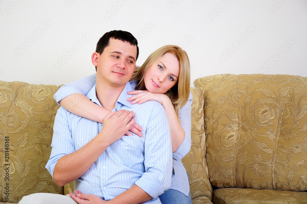 young couple spends time together