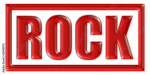 Stempel rot ROCK